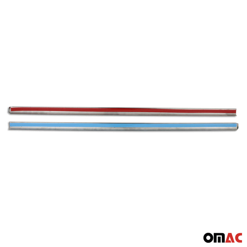 Baguettes pour contour Latérales pour Mercedes Viano 2003-2014 inox chrome
