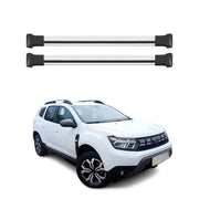 Barres de toit transversales pour Dacia Duster 2023-2025 P1310 Aluminium Gris 2x