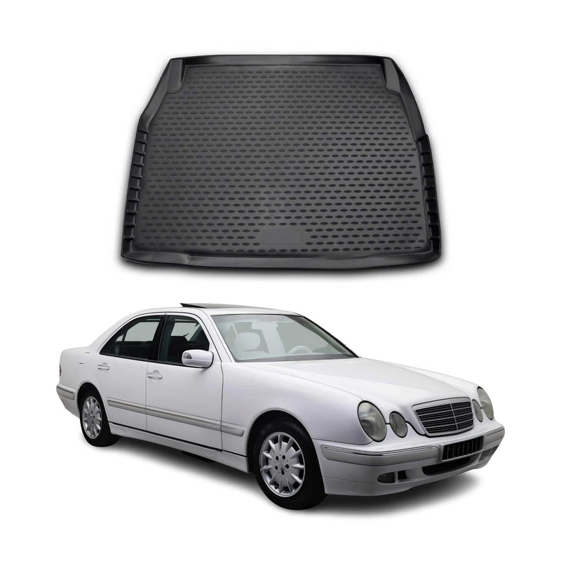 Tapis de Coffre pour Mercedes Classe E W210 1995-2002 caoutchouc TPE 3D Noir 1x