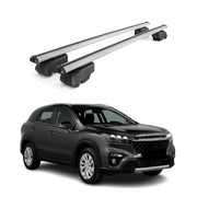 Barres de toit Transversales pour Suzuki SX4 S-Cross III 2021-2026 Alu Gris 2Pcs