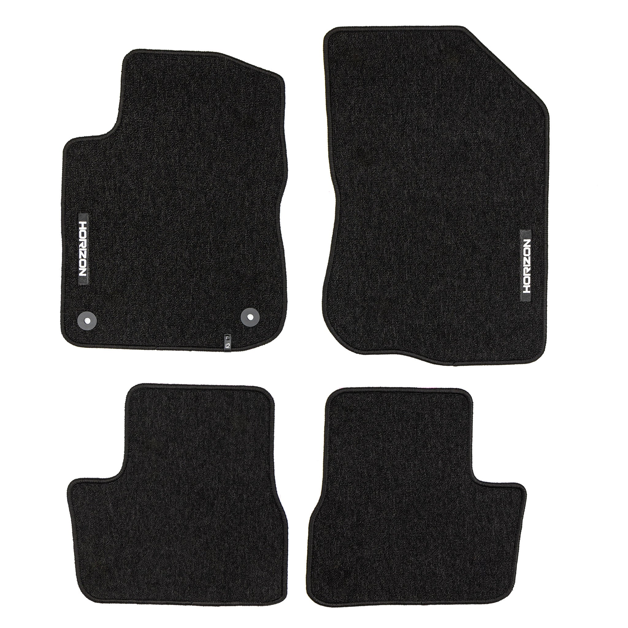 Tapis de Sol de Voiture pour Peugeot 208 I 2012-2019 Velours Imperméable 4Pcs