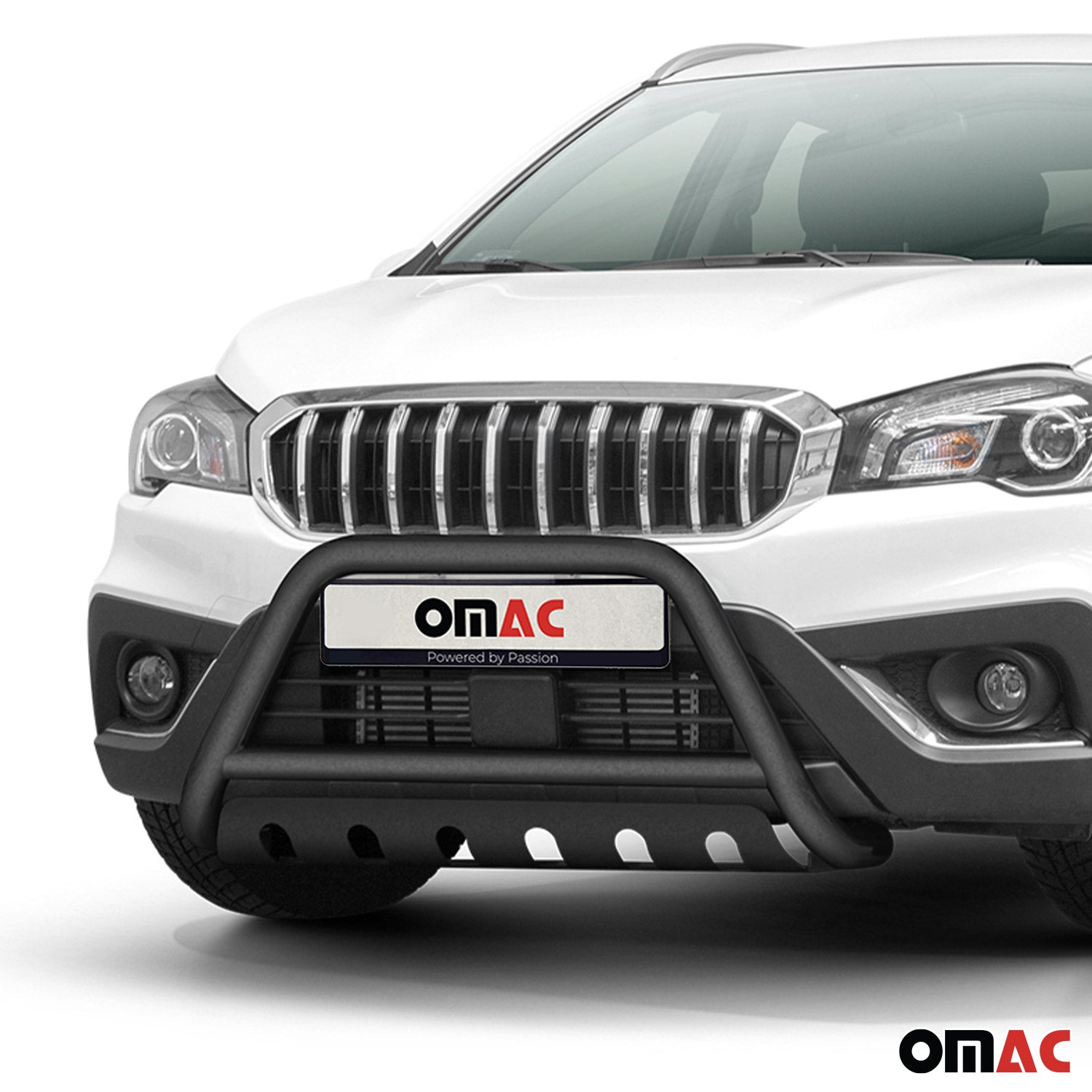 Pare-Buffle Avant Pour Suzuki SX4 S-Cross 2016-2021 en Acier Inox Noir