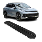 Marchepieds latéraux pédale pour VW Tiguan mk3 2024-2026 Gris Noir Aluminium