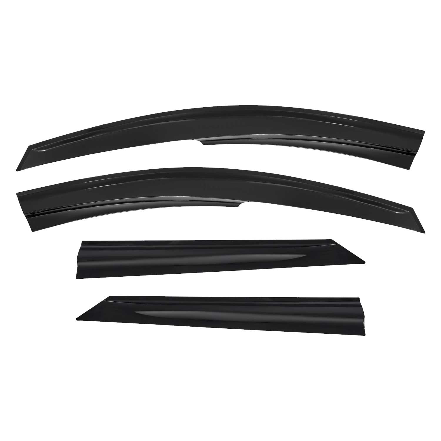 Déflecteurs De Vent Pluie D'air pour Dacia Logan 2006-2017 Acrylique 4 Pcs