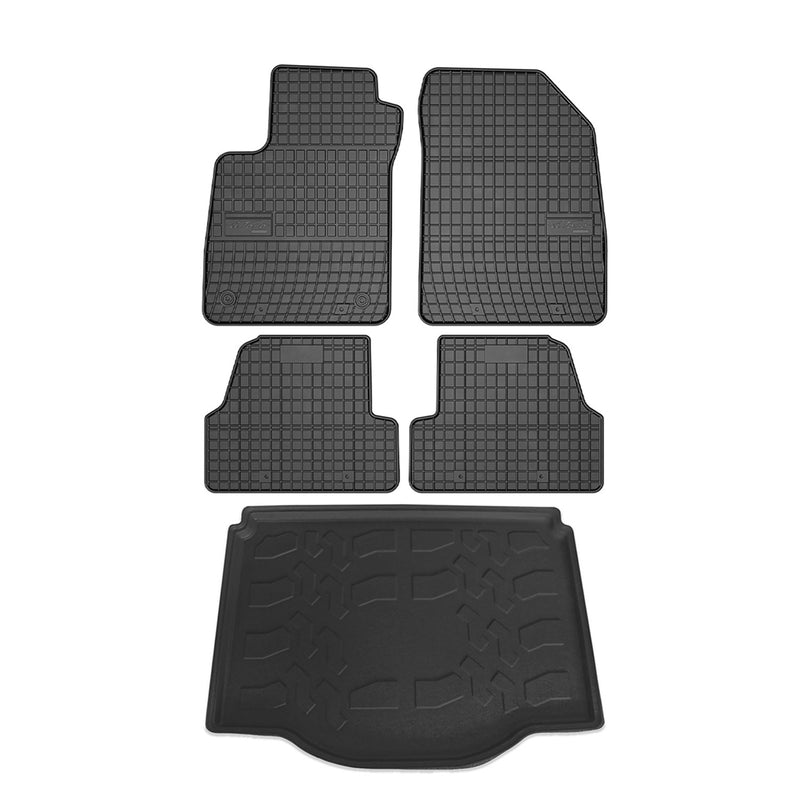 Kit Tapis de sol et coffre pour Chevrolet Trax 2013-2024 TPE Noir