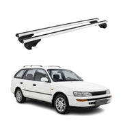 Barres de toit Transversales pour Toyota Corolla mk8 Wagon 1997-2002 TÜV Gris 2x