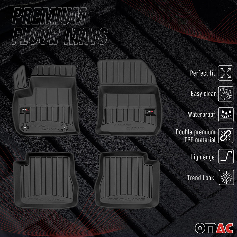 Tapis de Sol pour Citroen C4 EV 2021-2025 TPE Noir