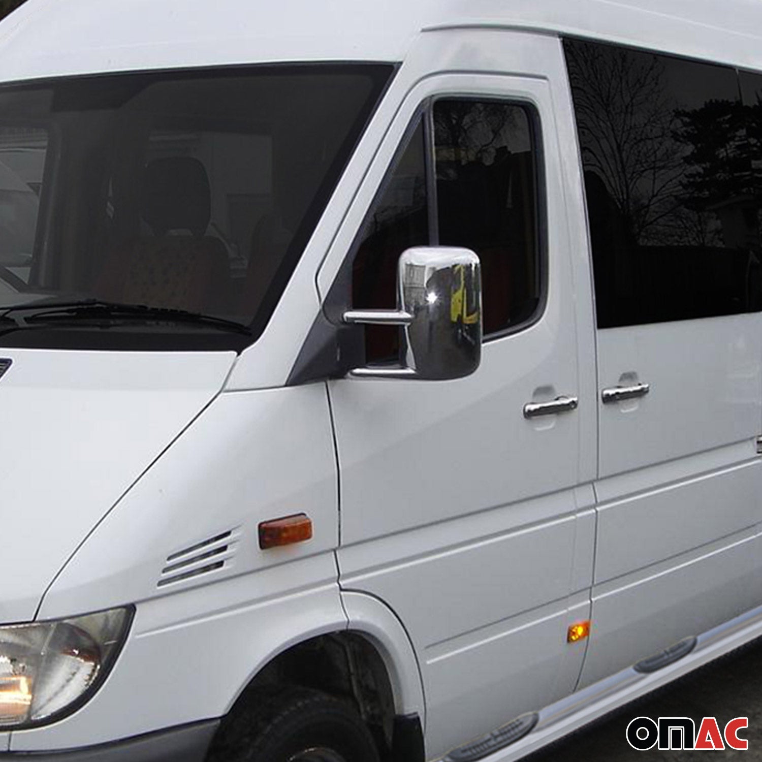 Coques de Rétroviseurs pour Mercedes Sprinter W903 1995-2006 en ABS Argent