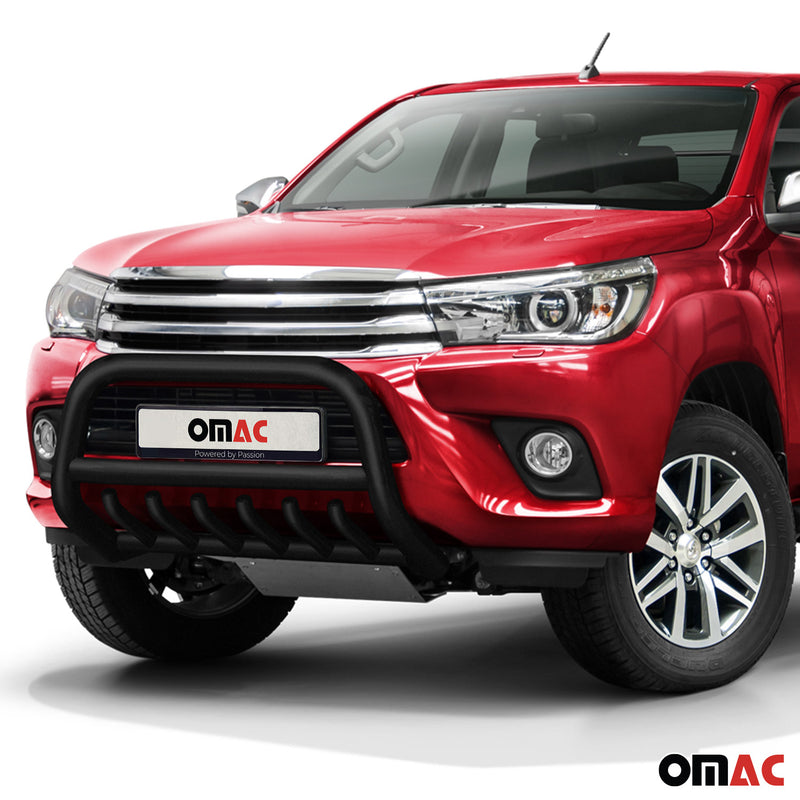 Pare-Buffle Avant Pour Toyota Hilux 2015-2017 Noir en Acier Inoxydable