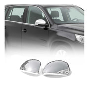 Coques de Rétroviseurs pour Skoda Yeti 2009-2017 en Acier Inoxy Chromé Argent