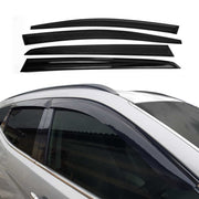 Déflecteurs de Vent pluie d'air pour Nissan Juke 2010-2019 Acrylique Noir 4 Pcs