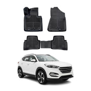 Tapis de sol pour Hyundai Tucson 2015-2020 Noir 3D en Caoutchouc TPE 4Pcs