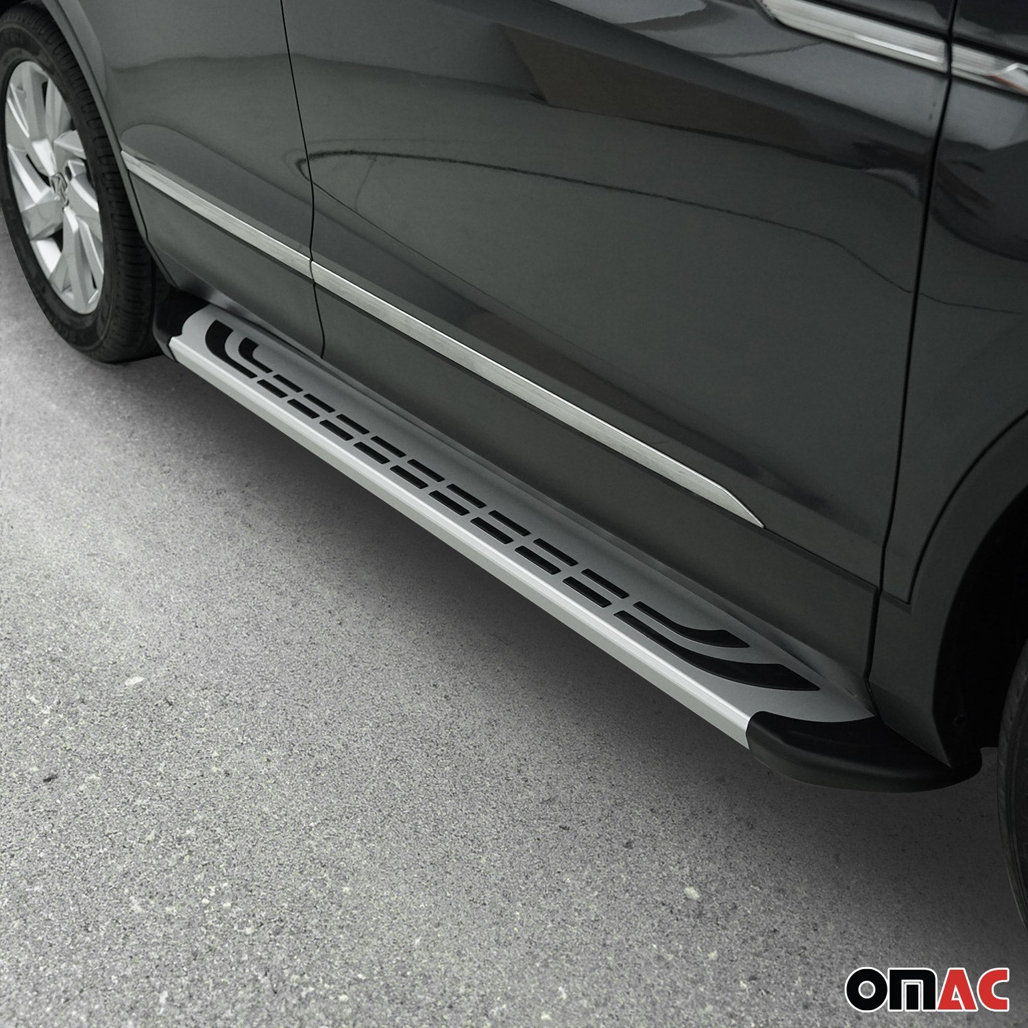 Marche-pieds pour Citroen C3 Aircross / e-C3 Aircross 2024-2026 Alu Gris 2x
