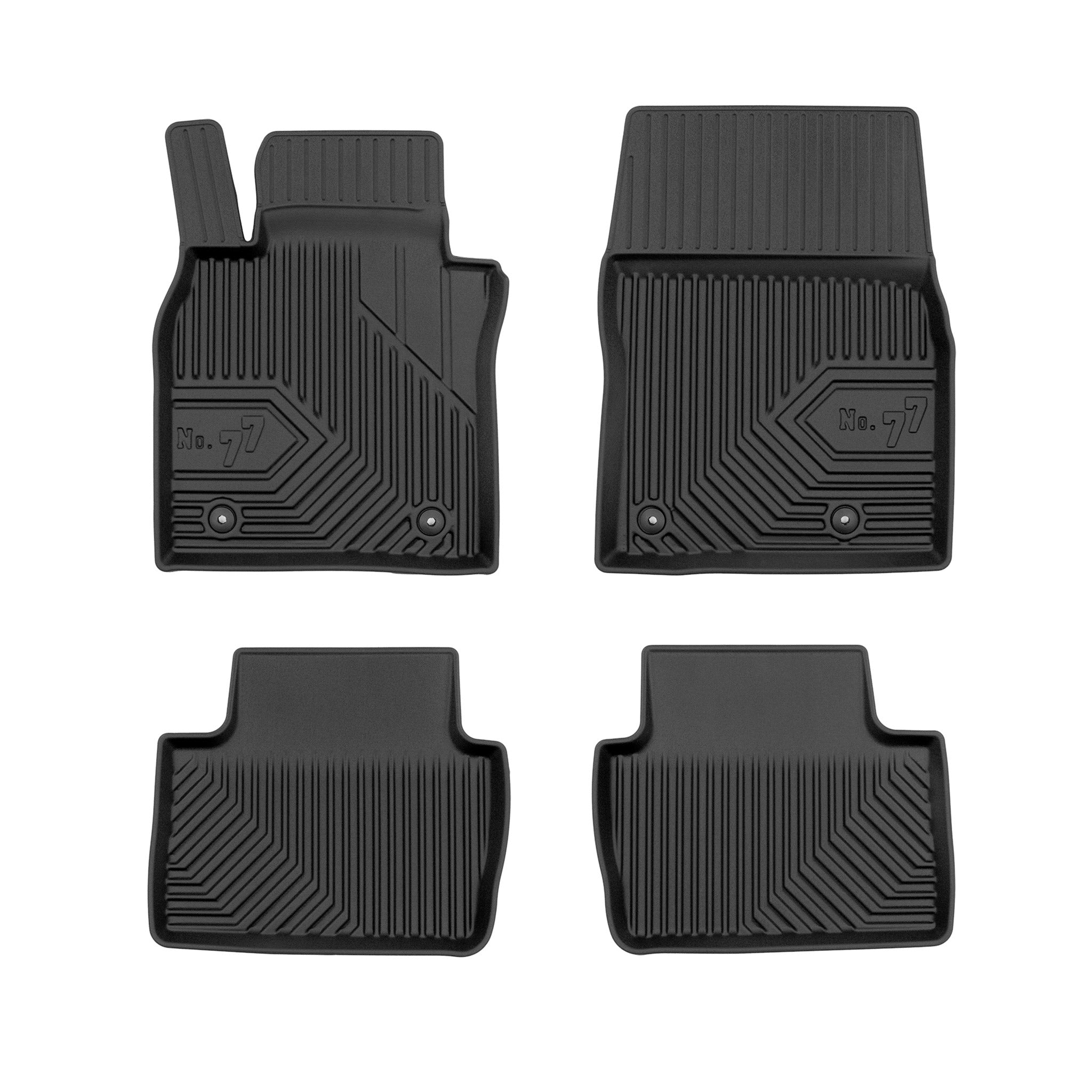 Tapis de Sol de Voiture pour Mazda CX-30 2020-2026 TPE Antidérapant Noir 4Pcs