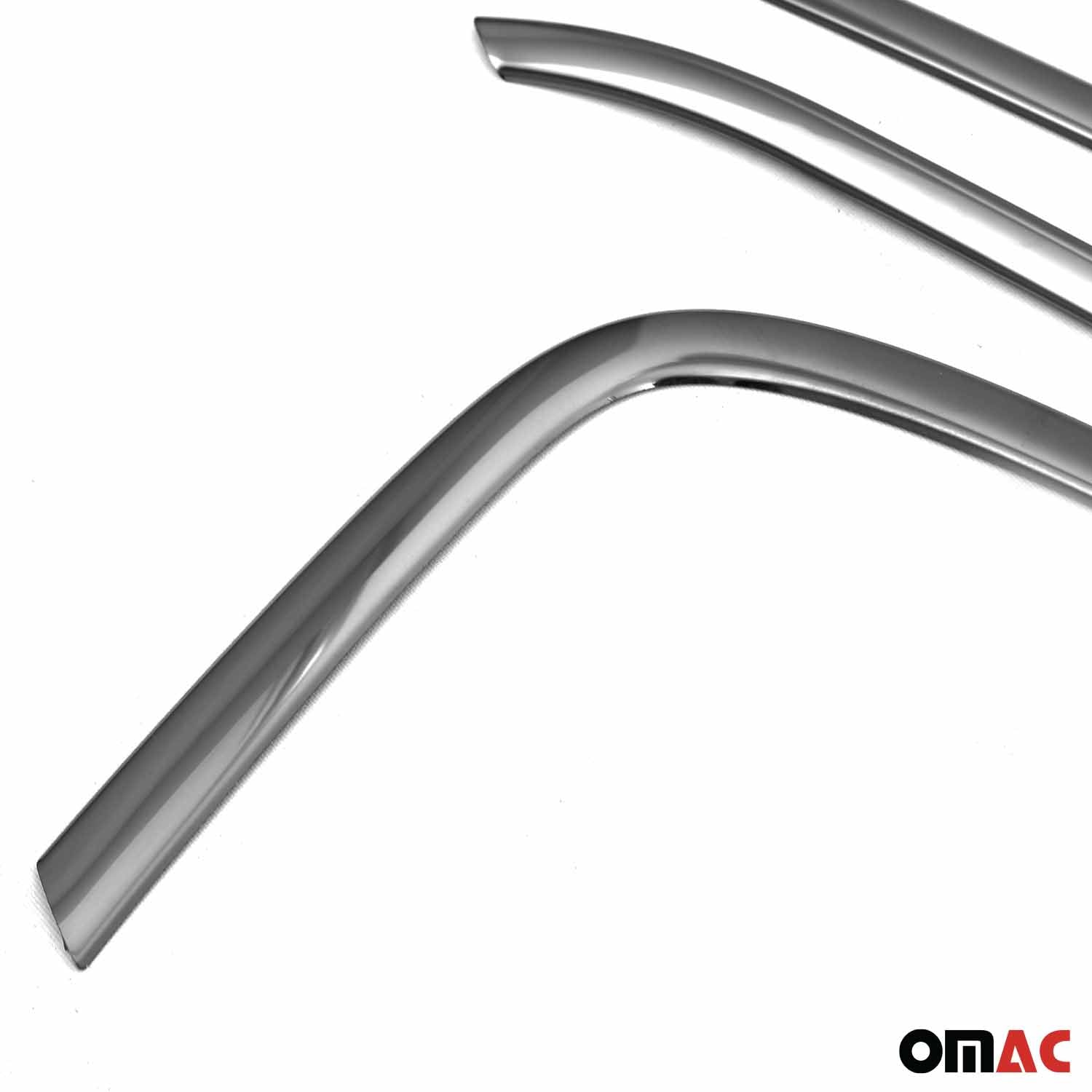 Garniture de Fenêtre pour Fiat Tipo 2015-2025 Berline HB Acier Inox Foncé