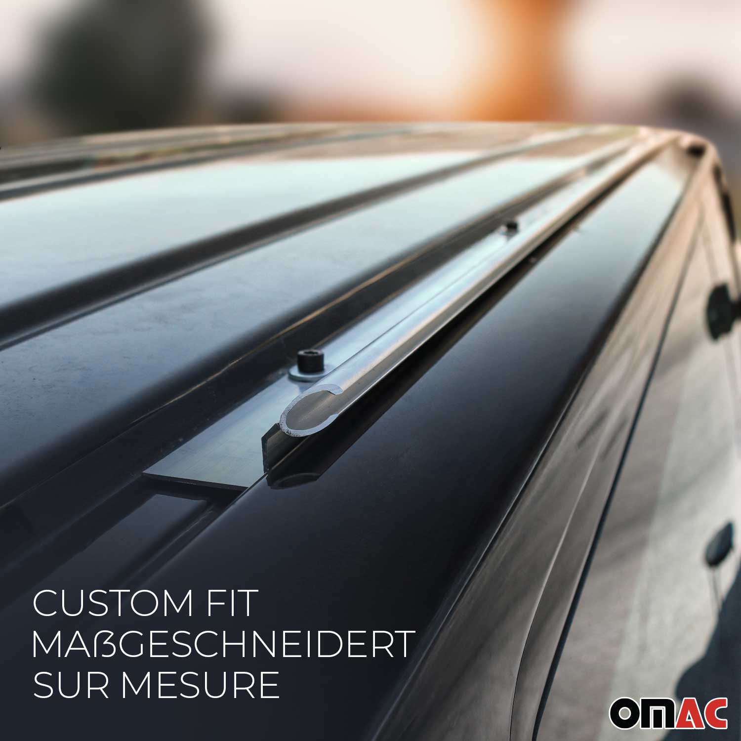 Rail d'auvent de tent extérieur de tent pour VW T5 T6 2003-2025 L2 Long Gris