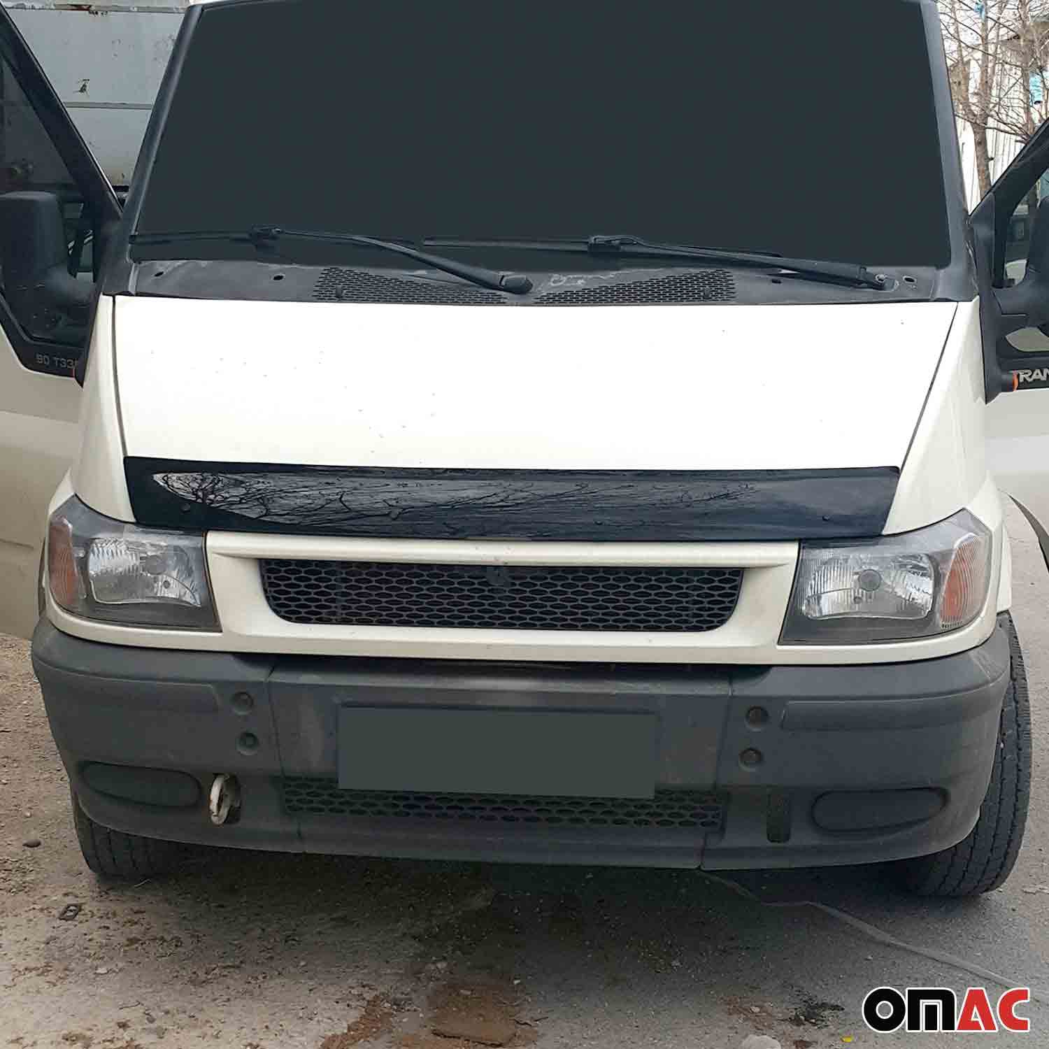 Set Déflecteur de Capot Visière Pare-brise pour Ford Transit 2000-2005 2x Acryl