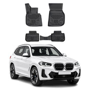 Tapis de sol pour BMW X4 G02 2020-2025 Noir 3D en Caoutchouc TPE 4Pcs