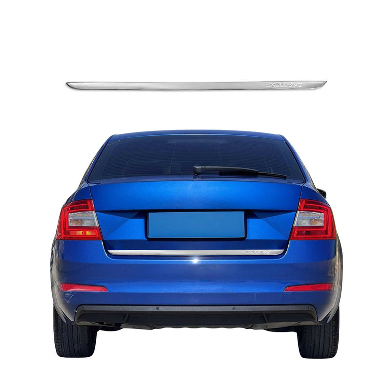 Arrière Coffre Couvercle Moulure pour Exclusive Skoda Octavia 3 2013-2019 Chromé
