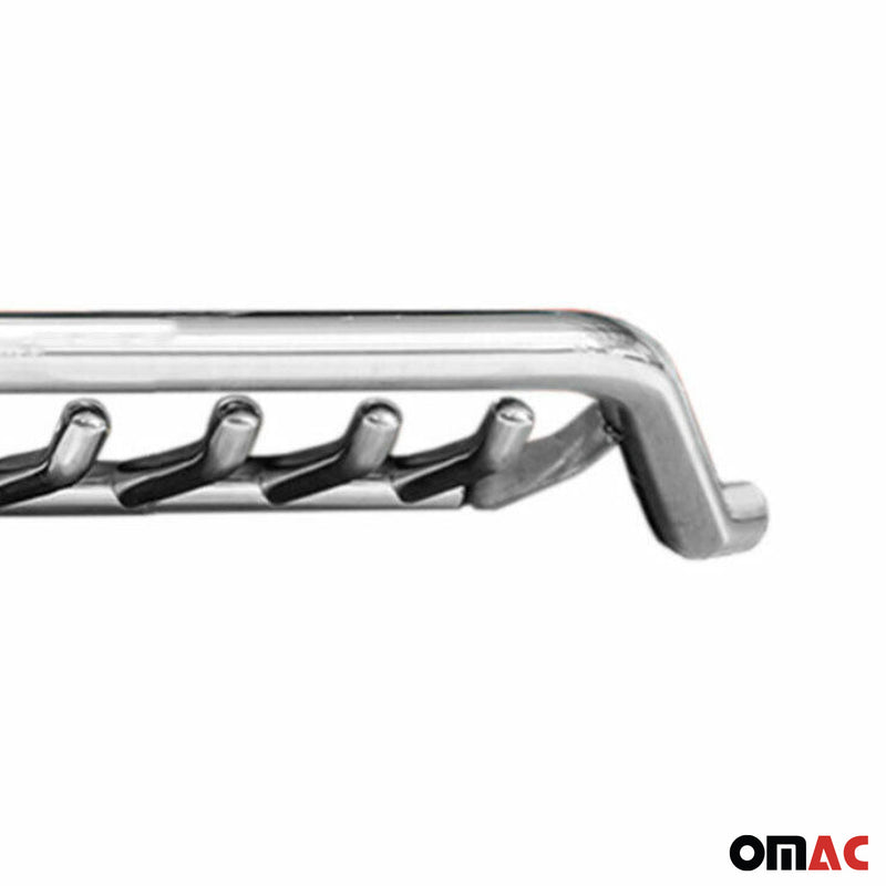 Pare-Buffle Avant Pour VW Amarok 2010-2016 Acier Argent