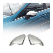 Coques de Rétroviseurs pour Ford Fiesta VII 2017-2021 en Acier Chromé Argent