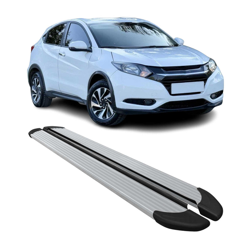 Marchepieds Latéraux pédale pour Honda HR-V 2016-2021 Aluminium Argent 2Pcs
