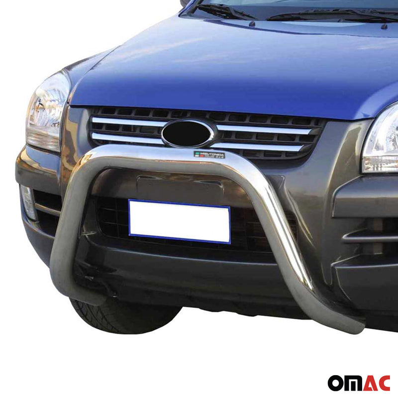 Pare-buffle Avant pour Kia Sportage 2004-2008 76 mm en Acier Gris