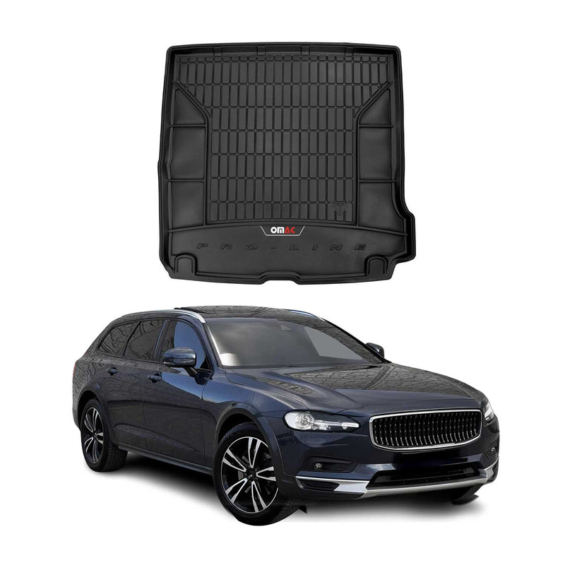 Tapis de Coffre pour Volvo V90 2016-2022 TPE Noir