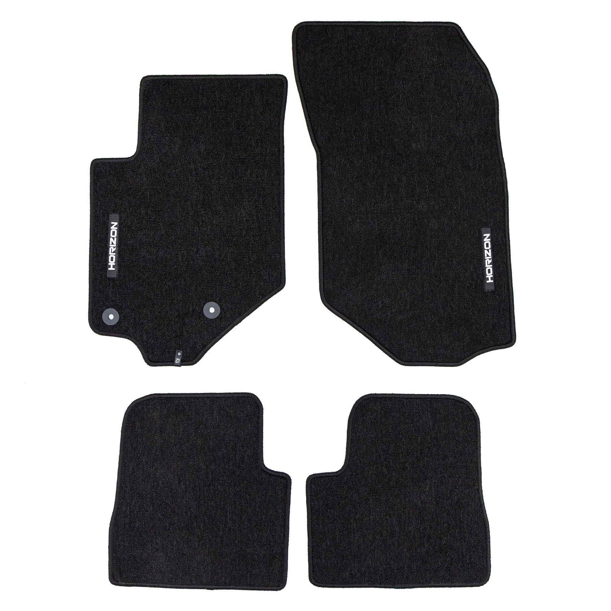 Tapis de Sol de Voiture pour Opel Corsa F 2019-2026 Velours Imperméable 4Pcs