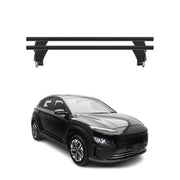 Menabo Barres de toit Transversales pour Hyundai Kona Electric 2018-2023 Noir