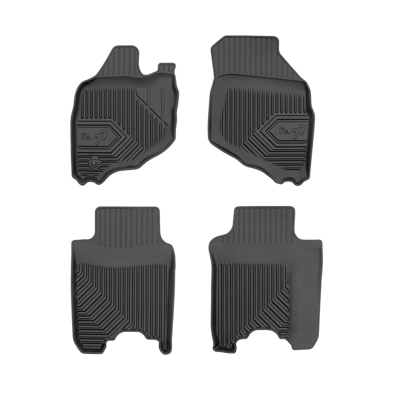 Tapis de Sol de Voiture pour Honda Jazz II 2001-2008 TPE Antidérapant Noir 4Pcs