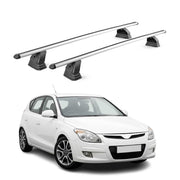Barres de toit transversales Alu pour Hyundai i30 I 2007-2012 TÜV 75 kg Gris 2x