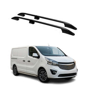 Barres de toit longitudinales pour Opel Vivaro B 2014-2019 L1 Aluminium Noir