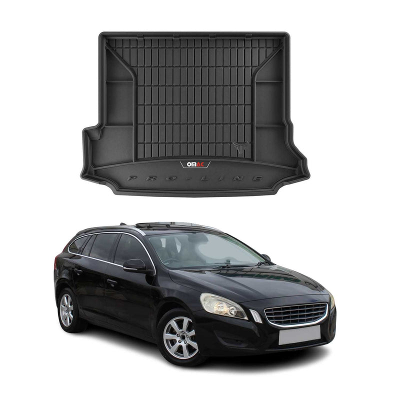 Tapis de Coffre pour Volvo V60 2011-2018 TPE Noir