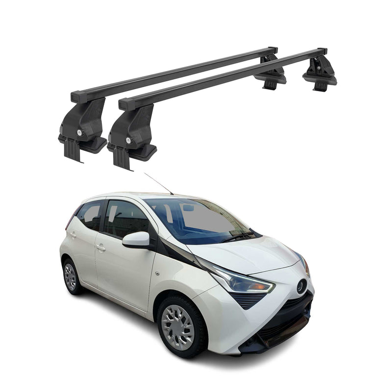 Barres Transversales Menabo pour Toyota Aygo II 2014-2021 Noir