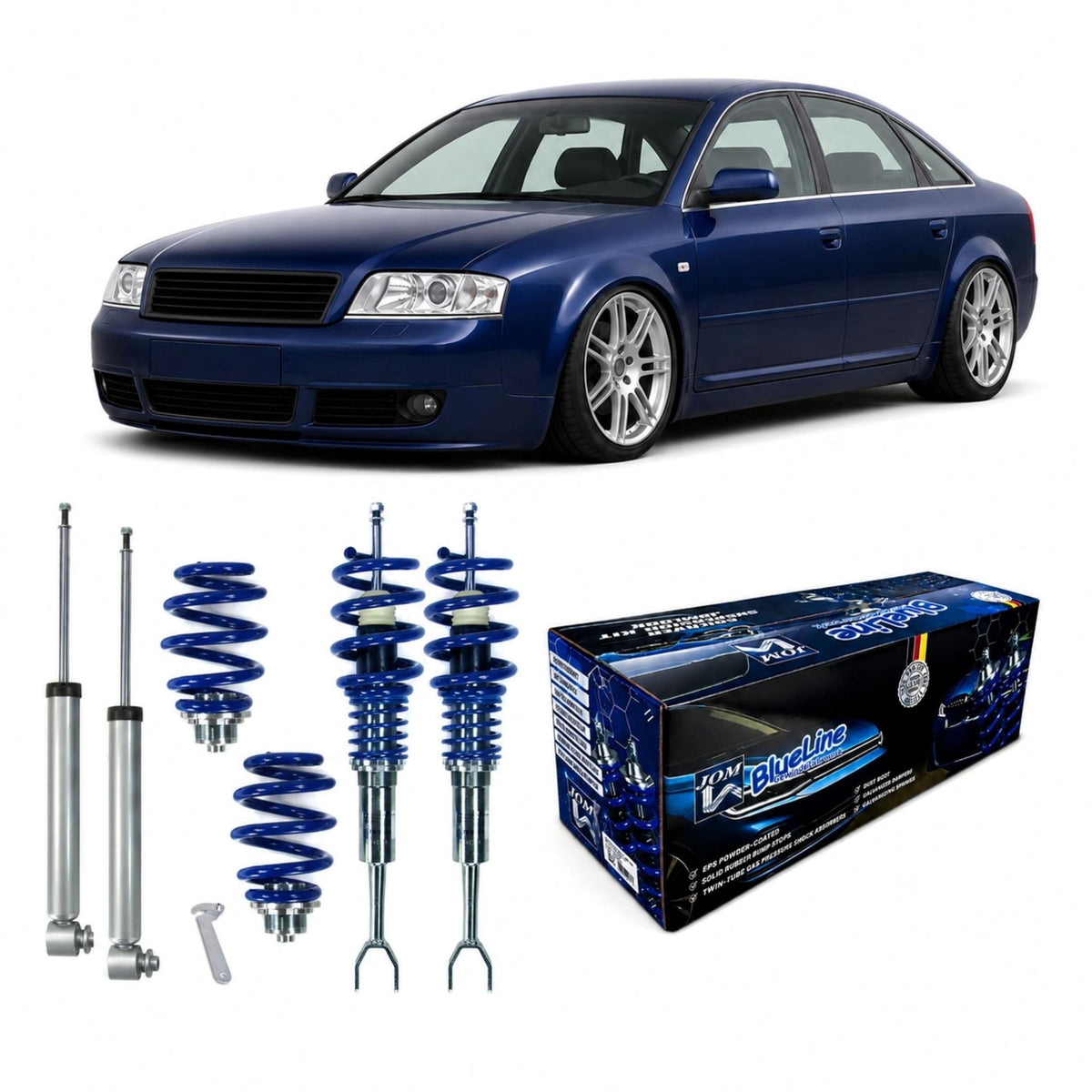 JOM BlueLine Combinés Filetés passend pour Audi A6 (4B) 1997-2004