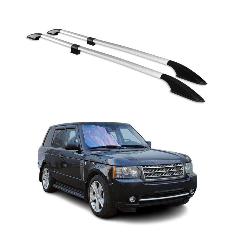 Barres de toit longitudinales pour Range Rover L322 2003-2012 Alu Gris