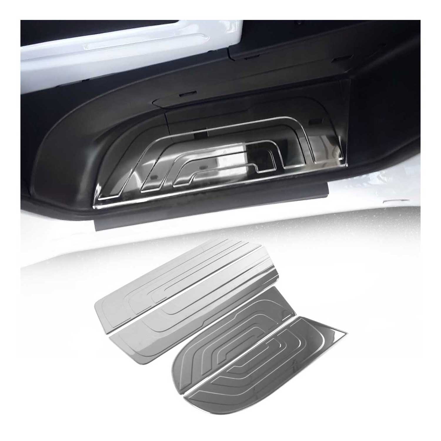 Couverture de Seuil de porte pour Mercedes Sprinter 2018-2025 inox chromé 4 Pcs