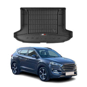 Tapis de Coffre pour Hyundai Tucson 2015-2020 TPE Noir Haut