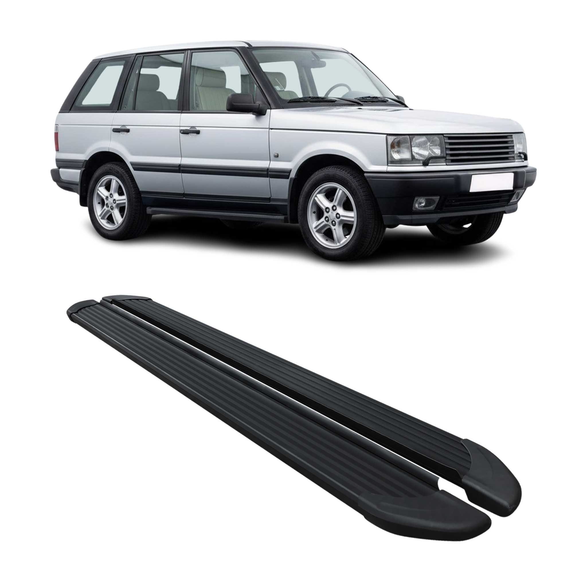 Marchepieds Latéraux pour Range Rover Vogue 1994-2001 Noir Aluminium  2Pcs