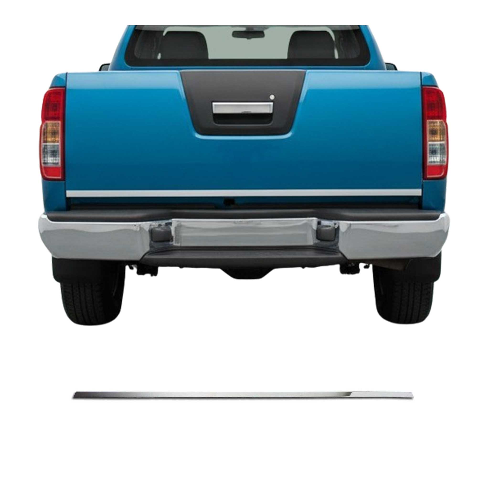 Garniture de Hayon Coffre pour Nissan Navara 2016-2020 acier inox