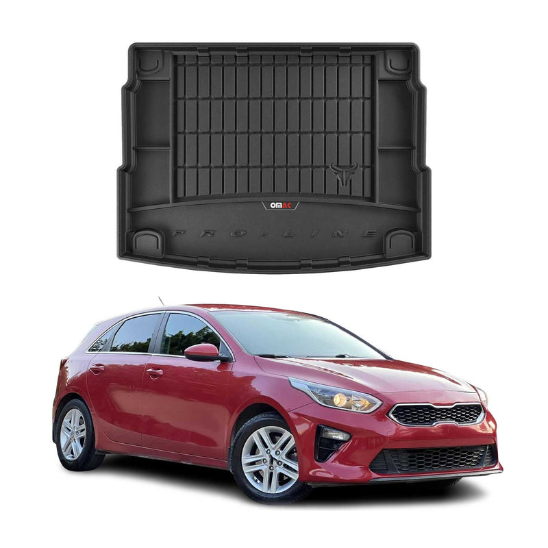 Tapis de Coffre pour Kia Ceed 2018-2025 TPE Noir