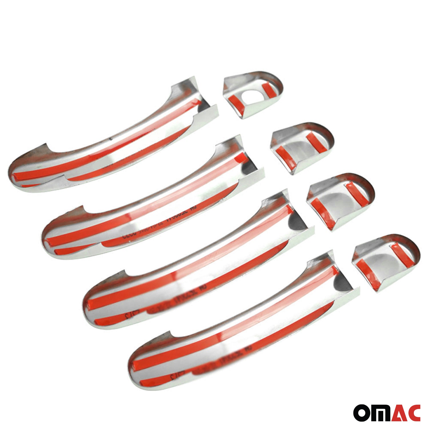 Couverture Poignée de porte pour VW Multivan T5 2003-15 3 Portes Acier inox 6Pcs