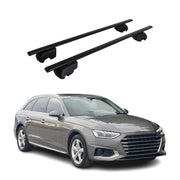 Barres de toit transversales pour Audi A4 B9 Break 2016-2025 Fer Noir