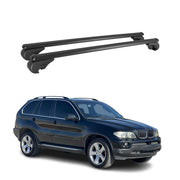 Barres de toit transversales pour BMW X5 E53 1999-2006 Aluminium Noir