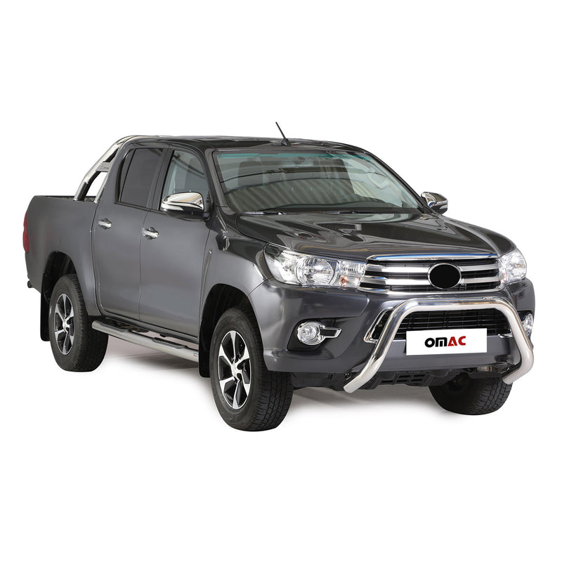 Pare-buffle Avant pour Toyota Hilux 2016-2018 76 mm en Acier Gris