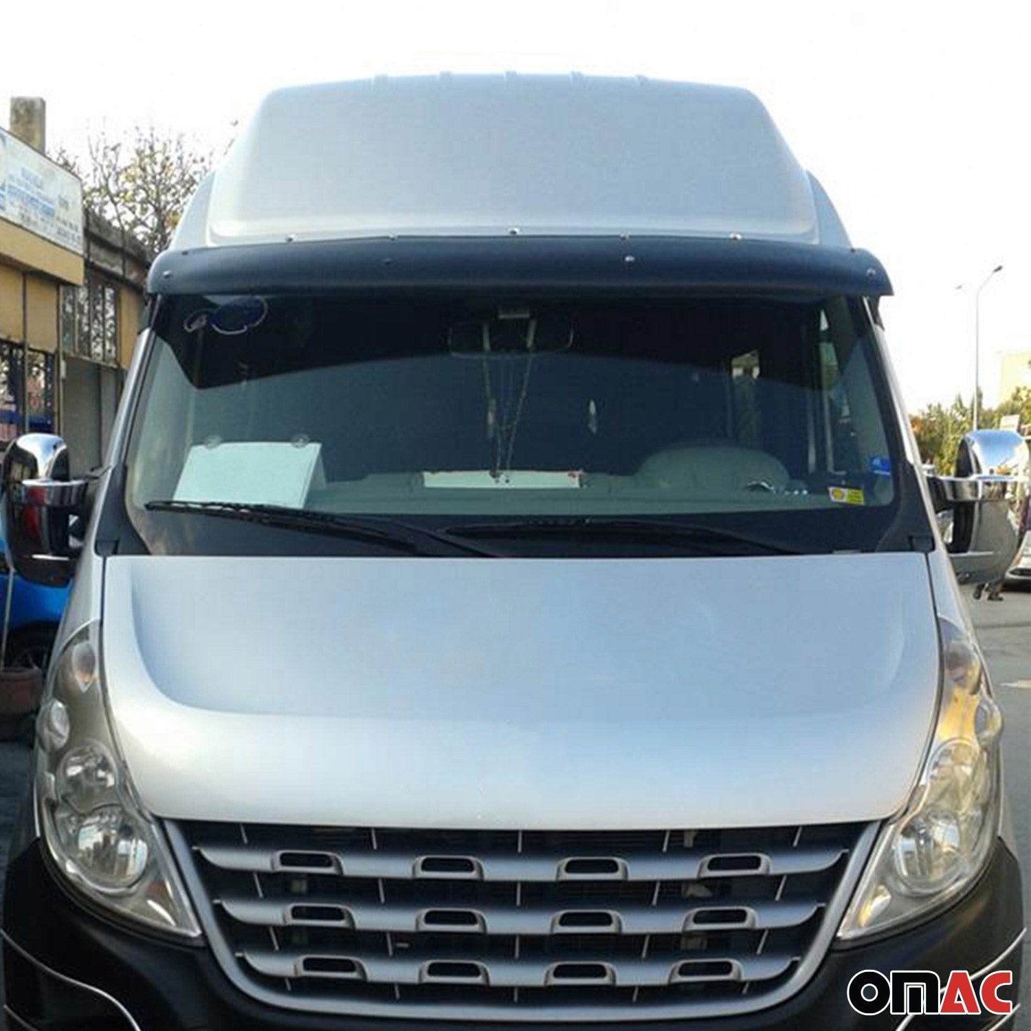 Set Déflecteur de Capot Visière Pare-brise pour Renault Master 2014-2020 2Pcs