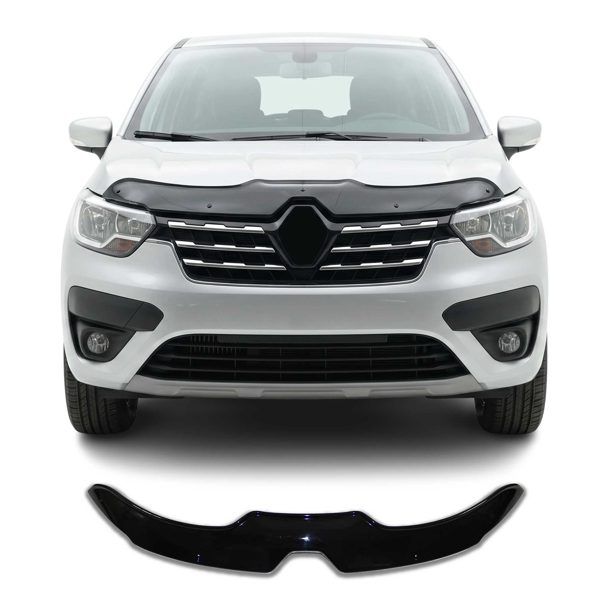 Déflecteur de Capot pour Renault Express 2021-2024 en Acrylique Noir