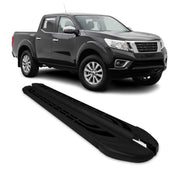 Marchepieds Latéraux pour Nissan Navara D23 Double Cab  2015-2023 Alu Noir 2Pcs