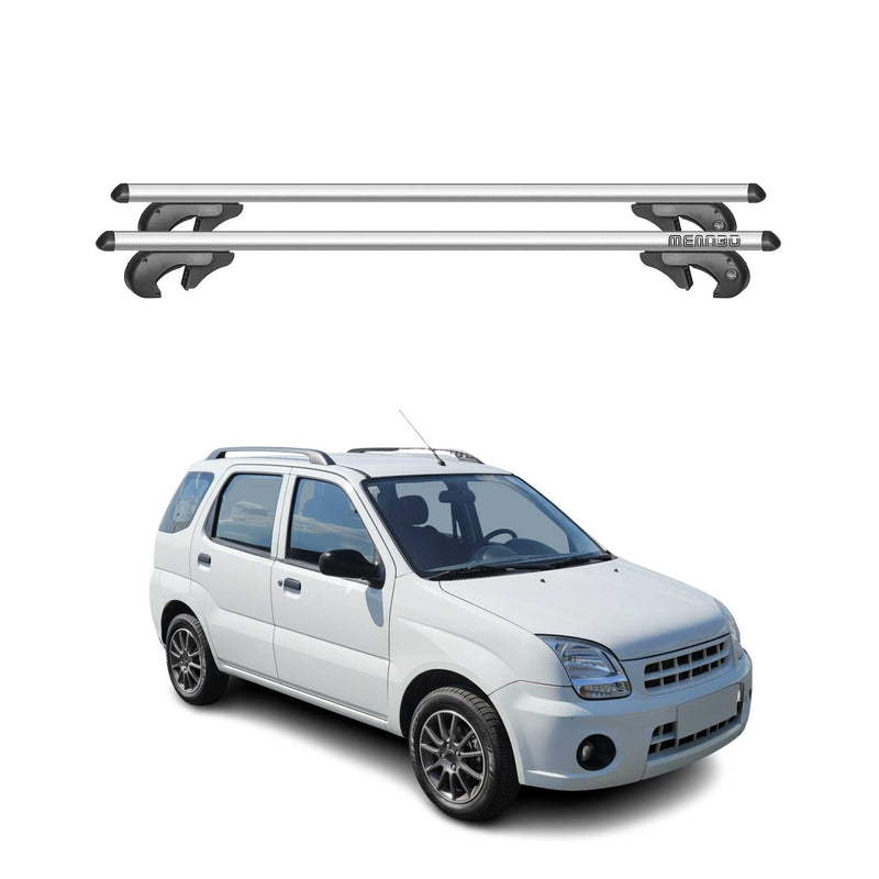 Barres de toit transversales pour Subaru Justy 2007-2011 90kg Alu Gris 2tlg